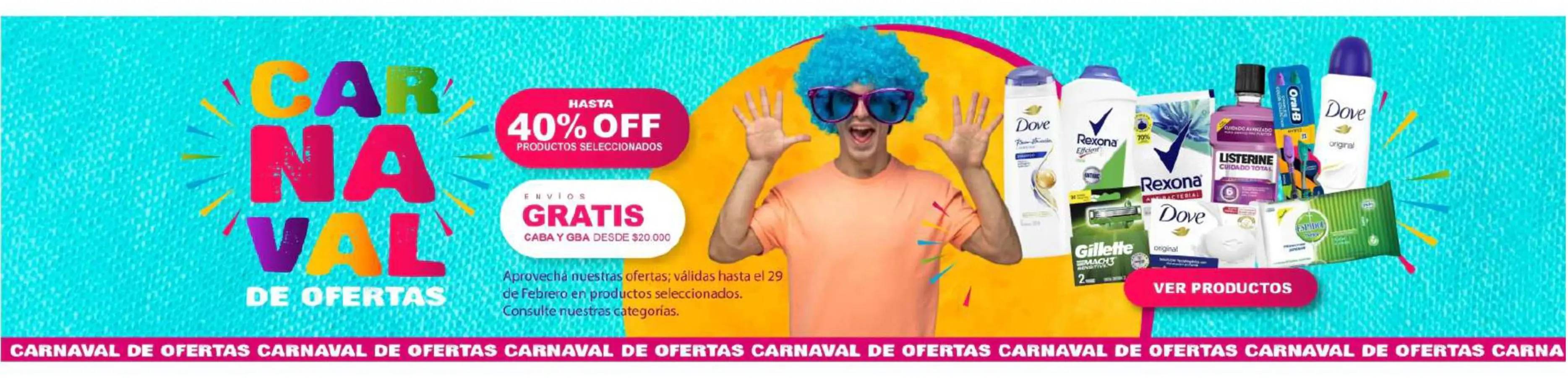 Carnaval de ofertas 40% off