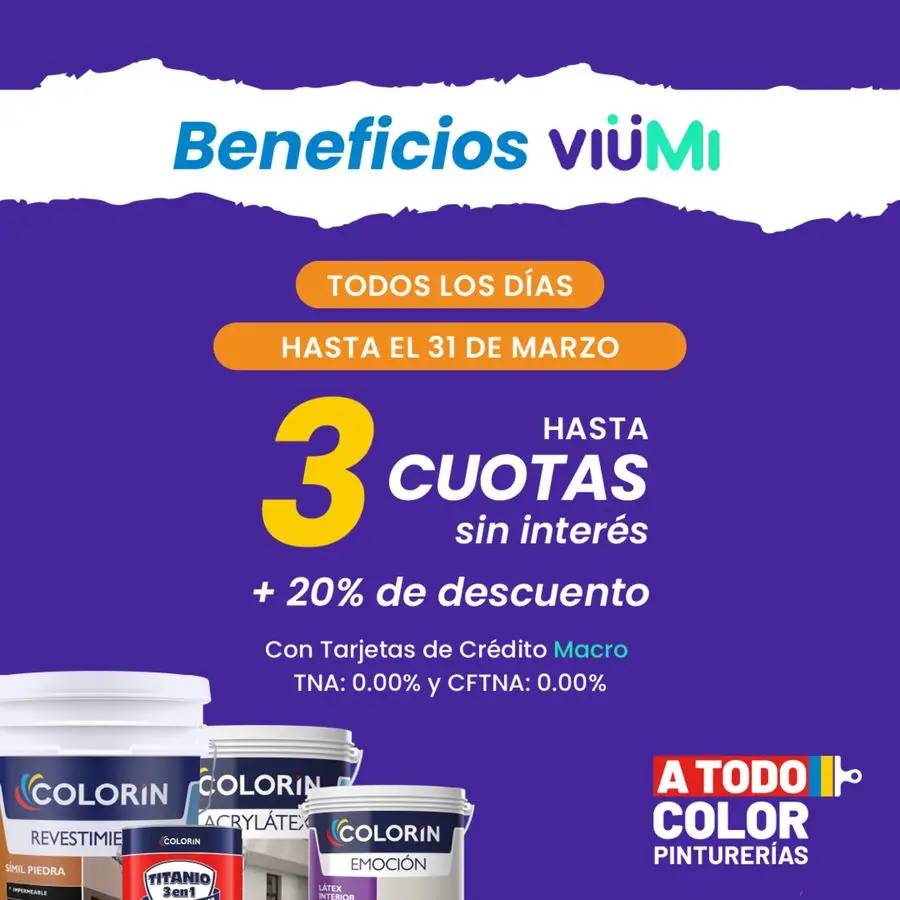 20% de descuento el 31 de marzo