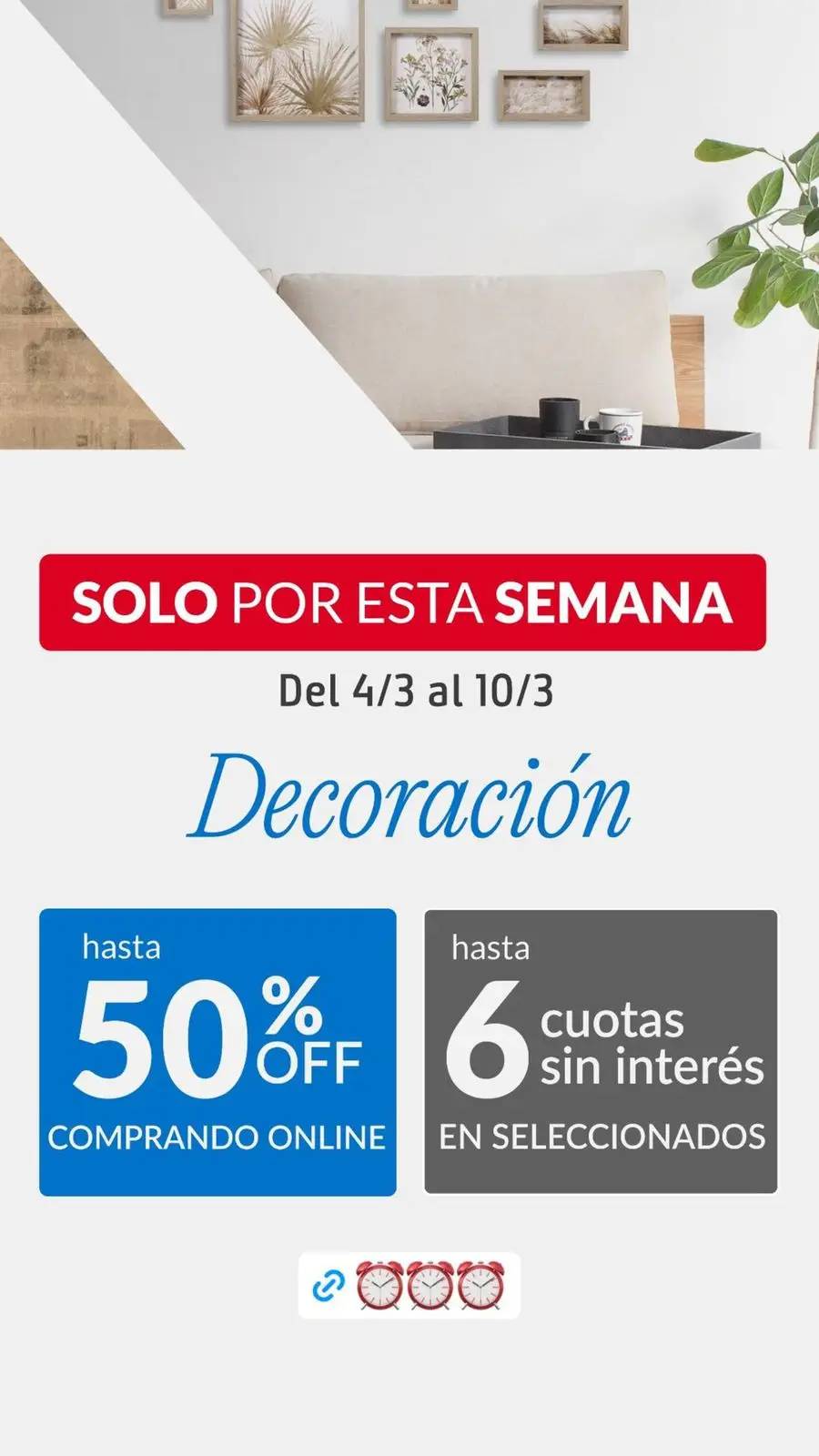 Hasta 50% off solo por esta semana