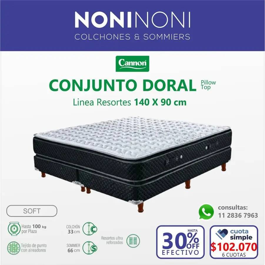 Conjunto Doral Cannon 30% off efectivo