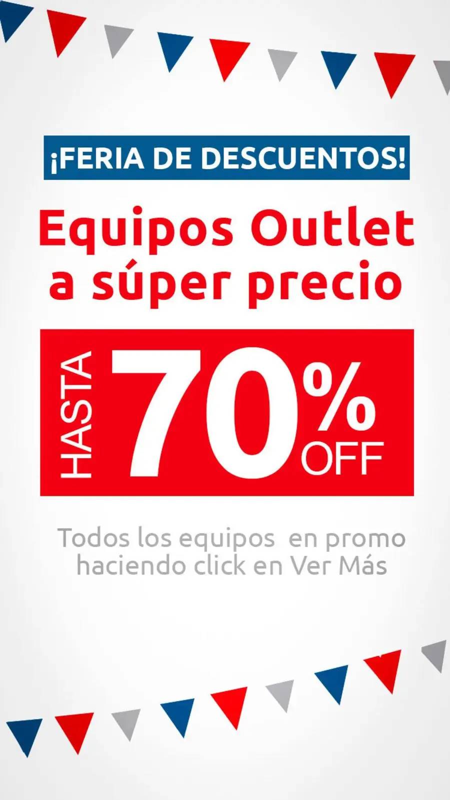 ¡Feria de descuentos! Hasta 70% off