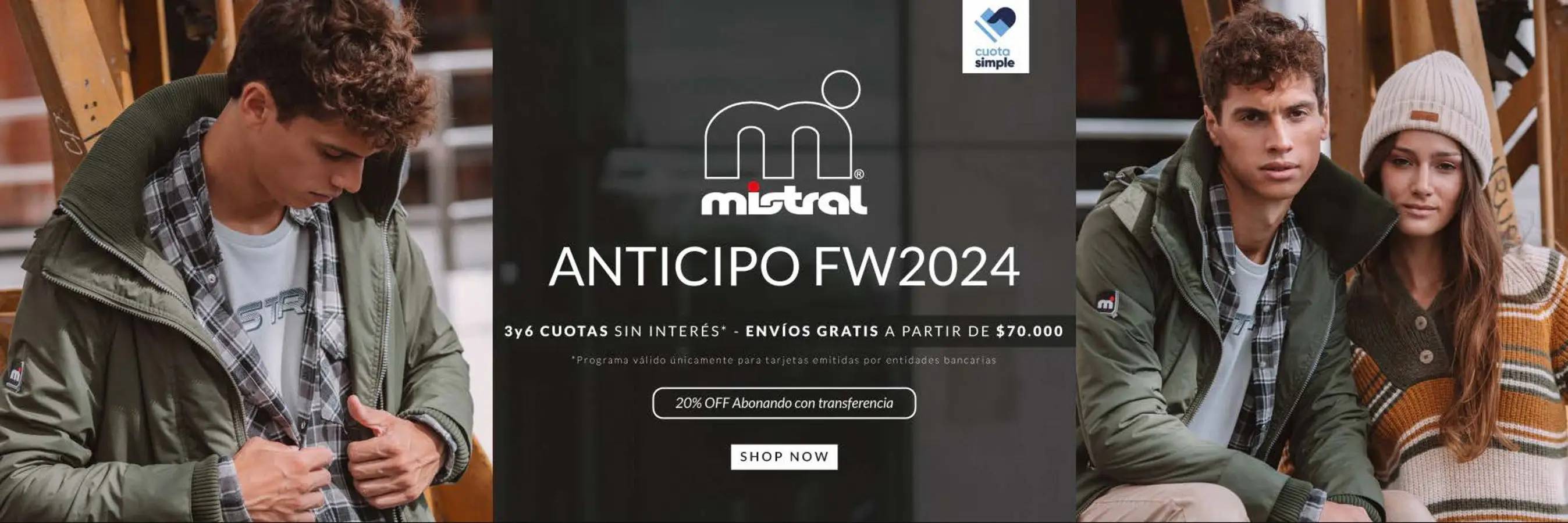 Anticipo FW2024 20% OFF con transferencia