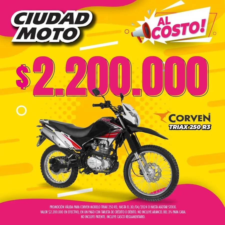 Ofertas Ciudad Moto al 30/04