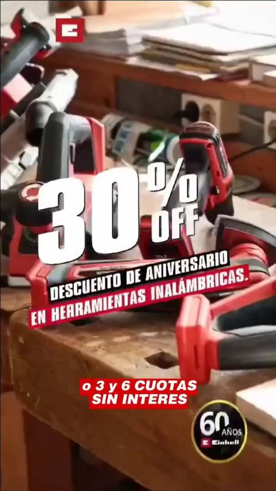 Descuento de aniversario hasta 30% off