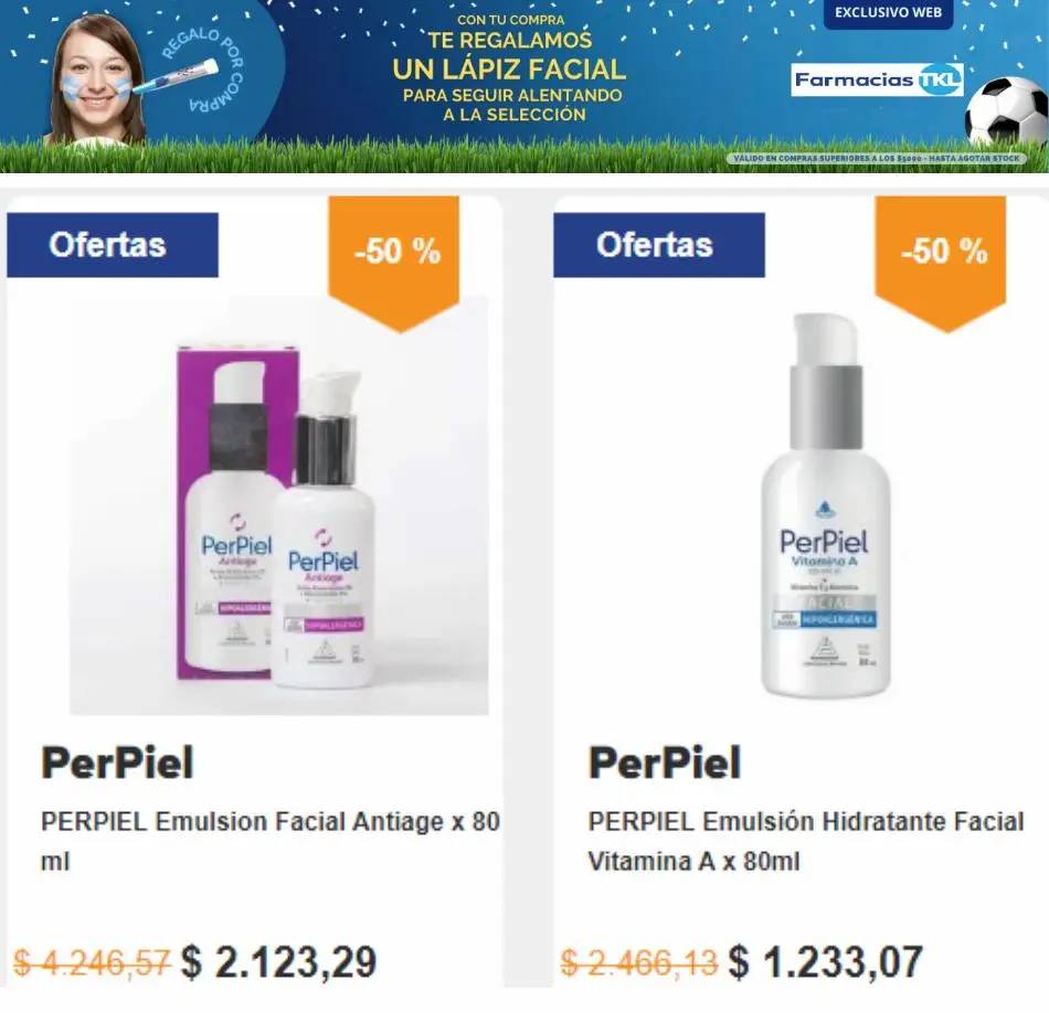 Hasta 50% dto en Farmacia