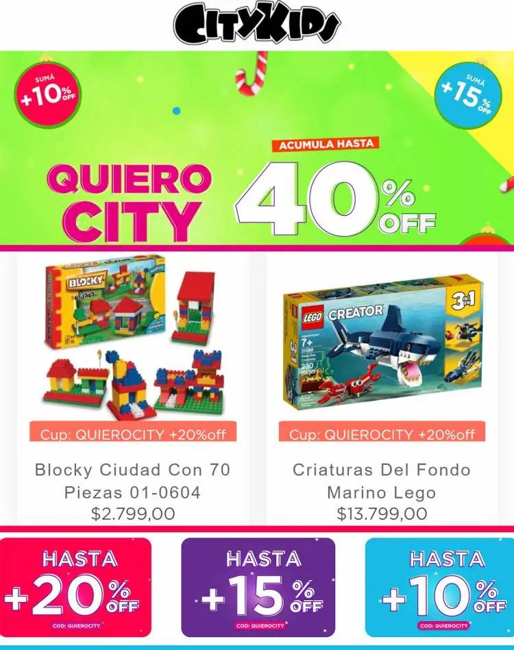 City Kids ofertas destacadas!