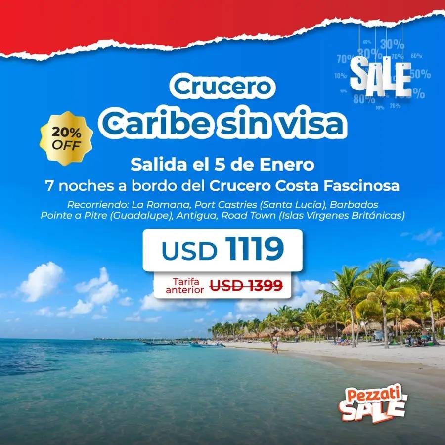 Hasta 55% de descuento para viajar con Lozada