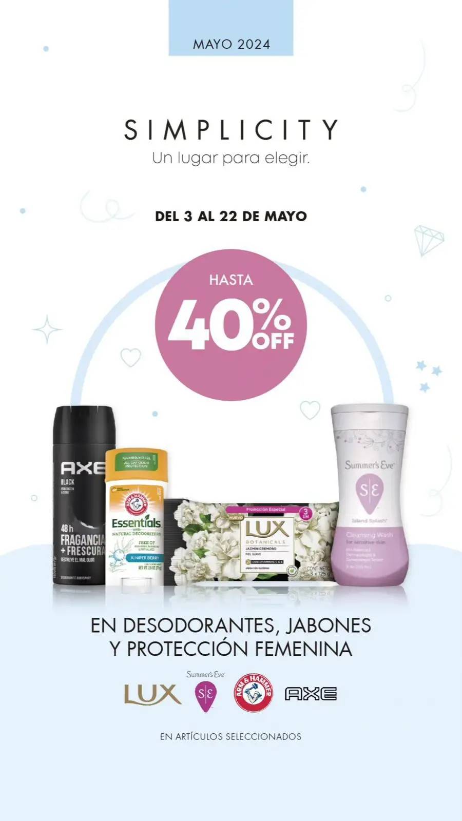 Hasta 40% OFF y 80% OFF en la 2da unidad