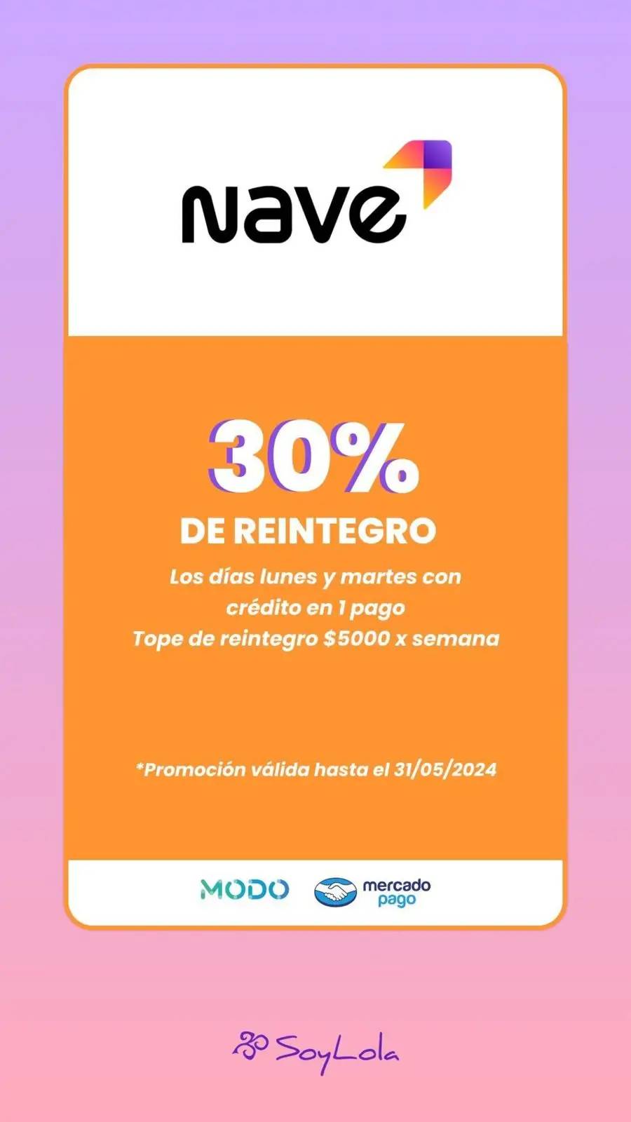 Promos bancarias Mayo - Hasta 30% de reintegro