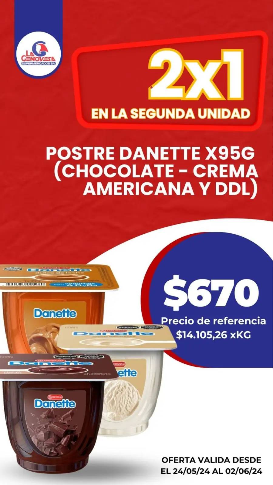 Ofertas La Genovesa al 2 de Junio