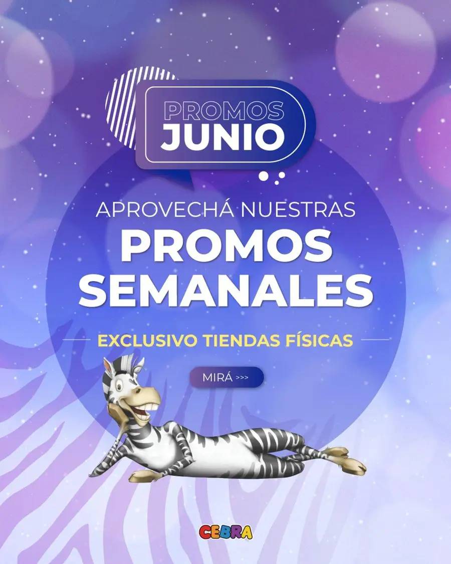 Promos Bancarias Junio Juguetería Cebra