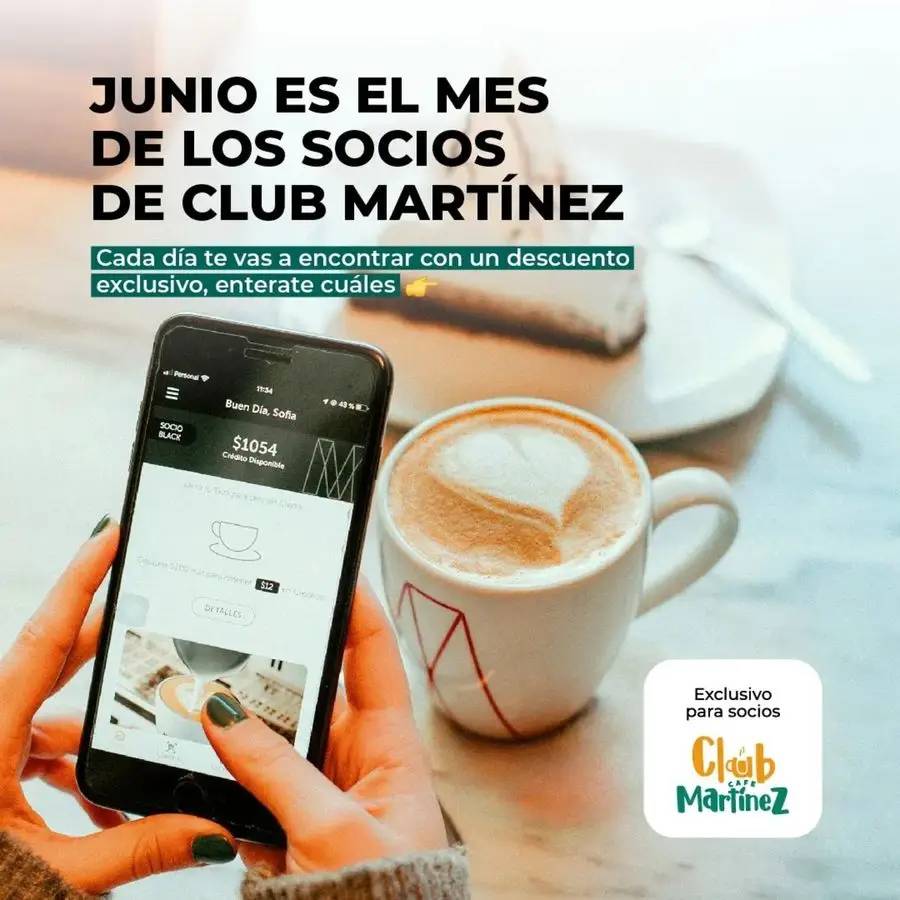 Promociones de Junio hasta 50% OFF Café Martínez