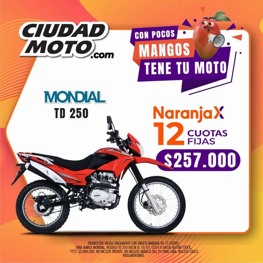 Ofertas Ciudad Moto al 10 de Julio