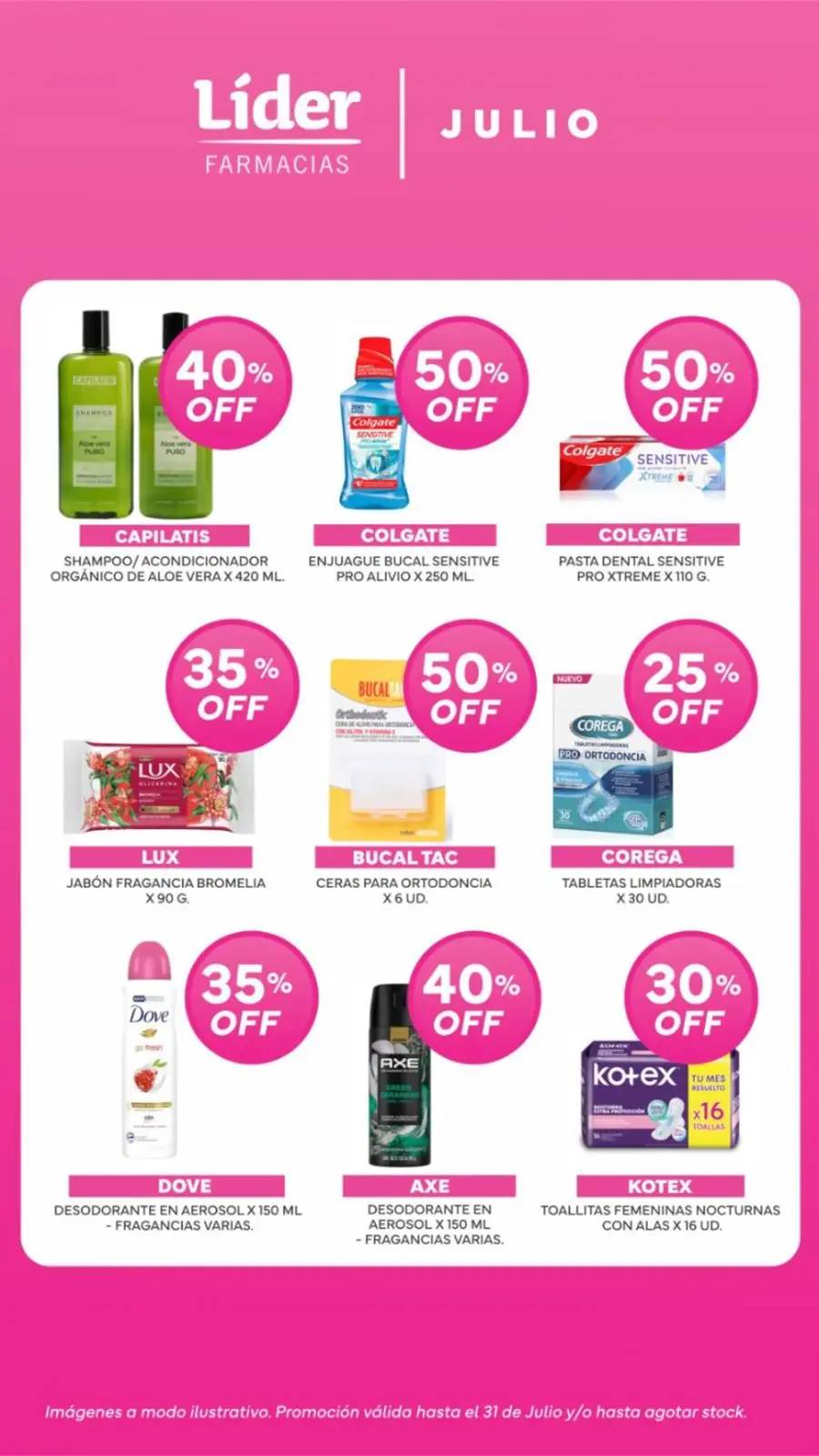 Promociones Julio Farmacias Líder