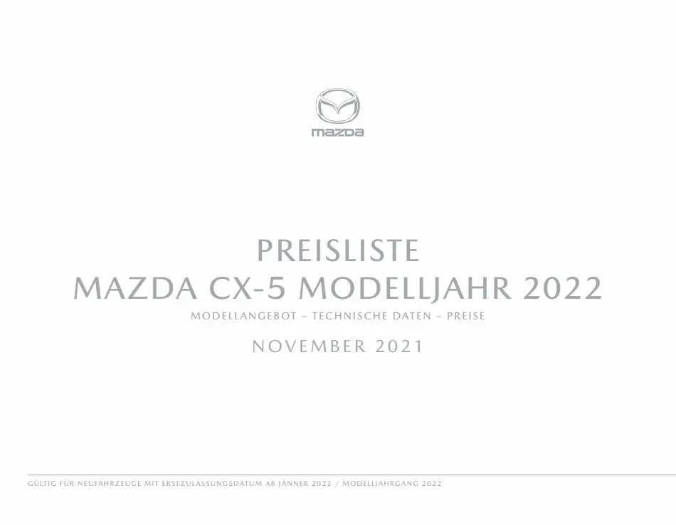 PREISLISTE Mazda CX-5