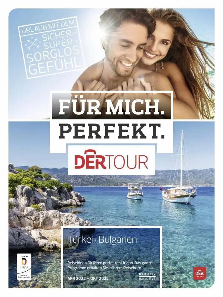 Dertour Reiseideen für Ihren perfekten Urlaub. Das ganze  Programm erhalten Sie in Ihrem Reisebüro.