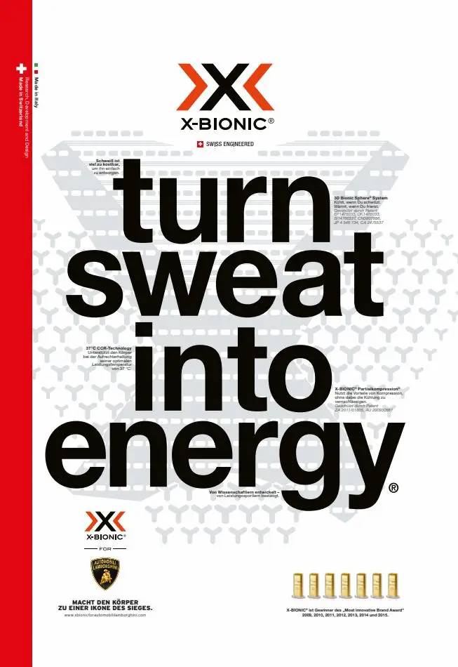 TURN SWEAT INTO ENERGY