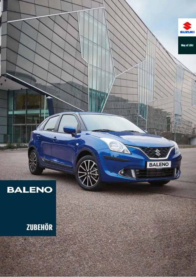 Suzuki BALENO Zubehörprospekt 2018 *