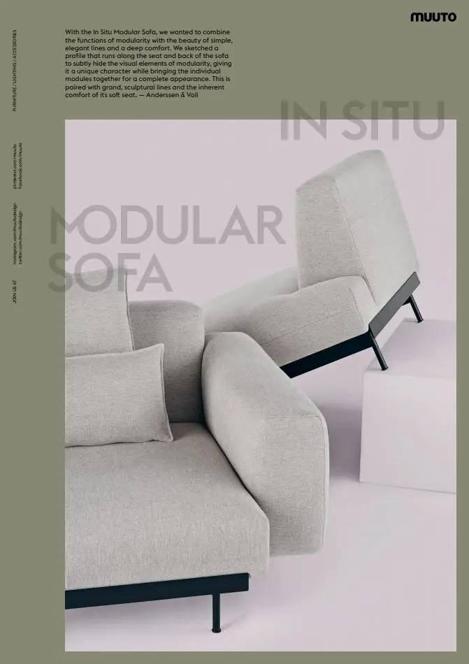 IN SITU MODULAR SOFA BROCHURE