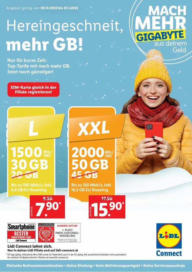 Hereingeschneit, mehr Gigabyte!