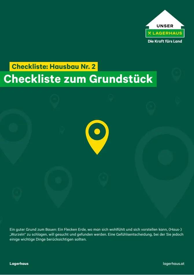 Checkliste Nr. 2 - Hausbau - Grundstück