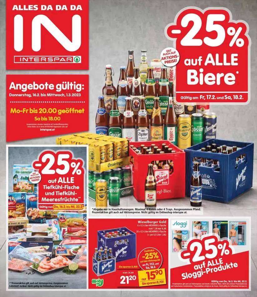 Interspar Restaurant flugblatt