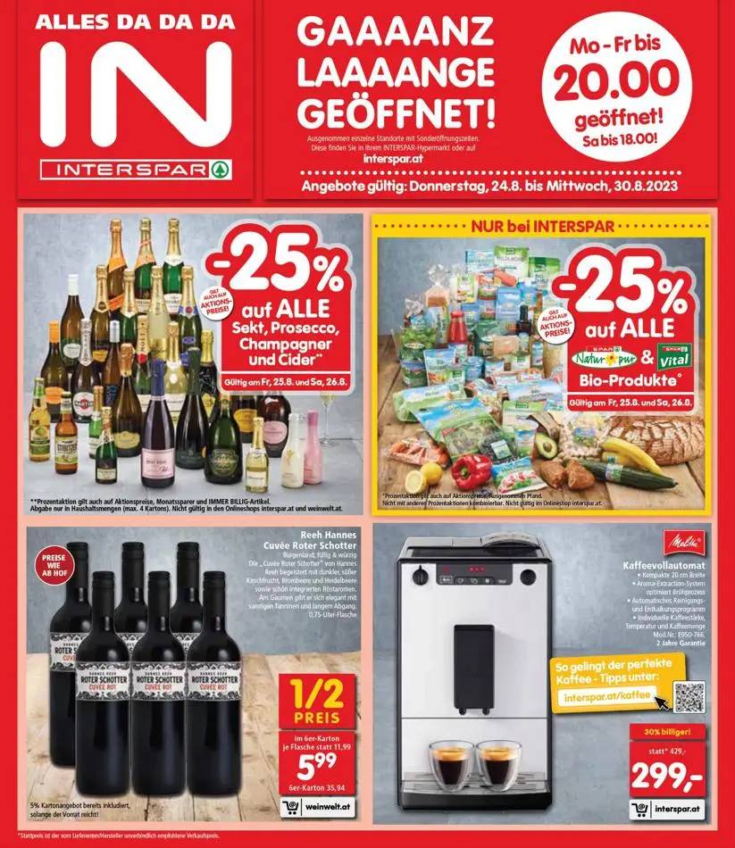 Interspar Restaurant flugblatt