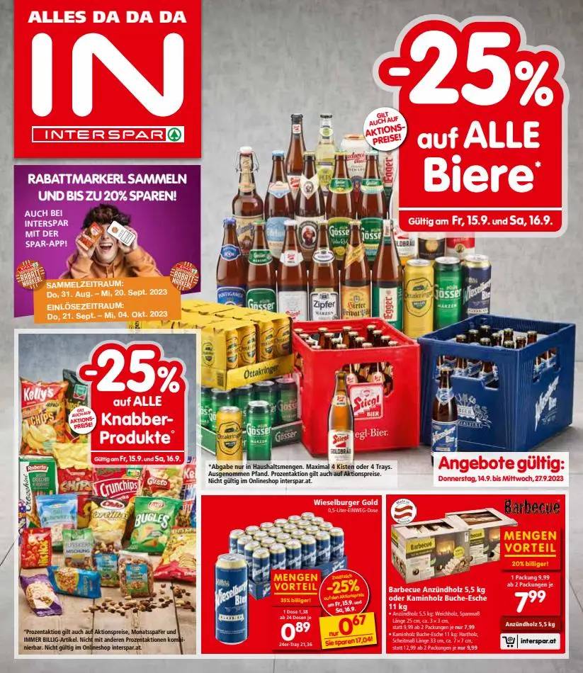 Interspar Restaurant flugblatt