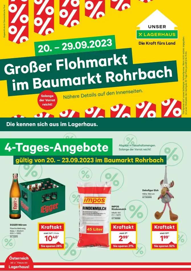 Großer Flohmarkt im Baumarkt Rohrbach!