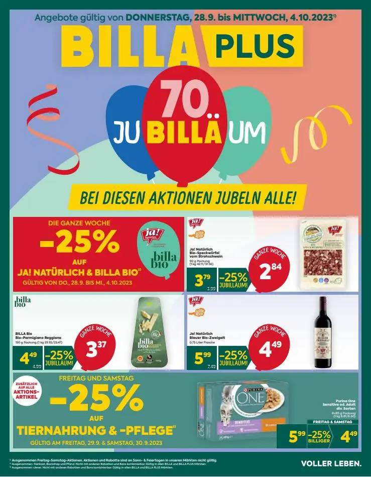 BILLA PLUS Flugblatt