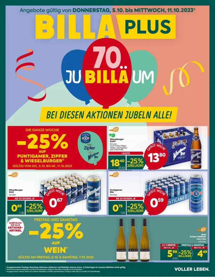 BILLA PLUS Flugblatt