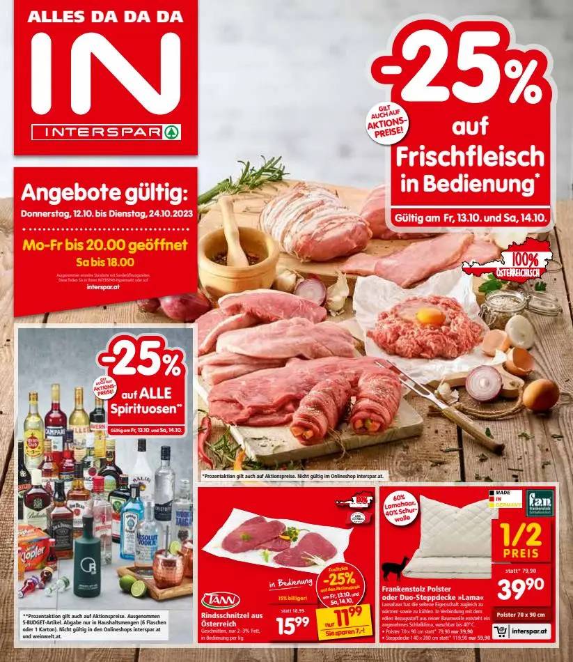 Interspar Restaurant flugblatt