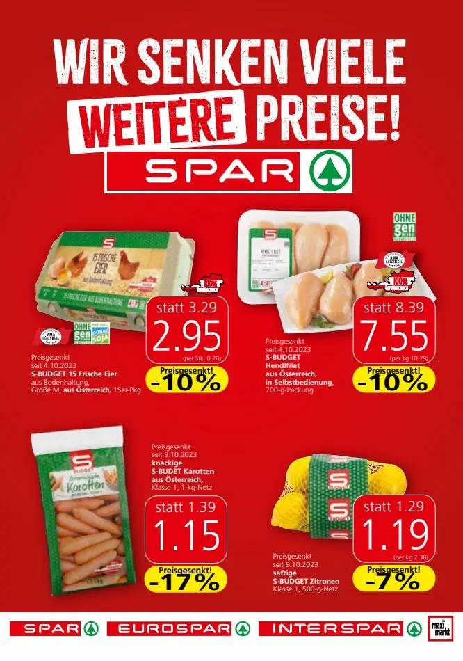 Spar flugblatt