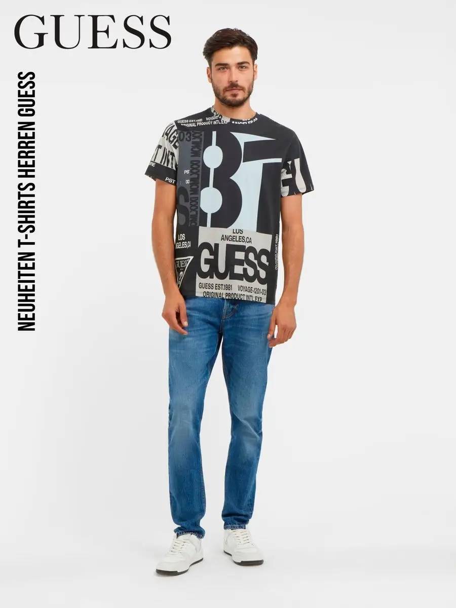 Neuheiten T-shirts Herren Guess 