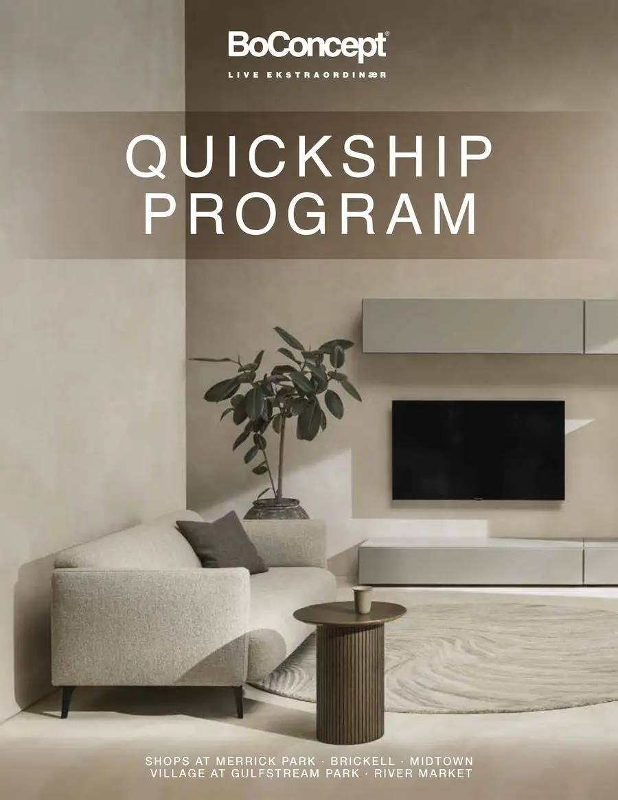 BoConcept Quickship Program 2023