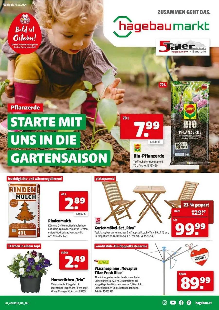 STARTE MIT UNS IN DIE GARTENSAISON