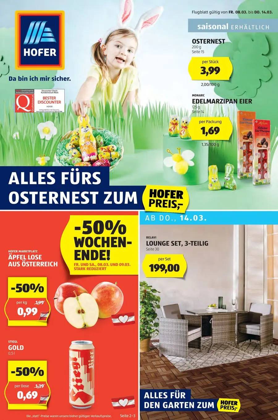 ALLES FÜRS OSTERNEST ZUM HOFER PREIS