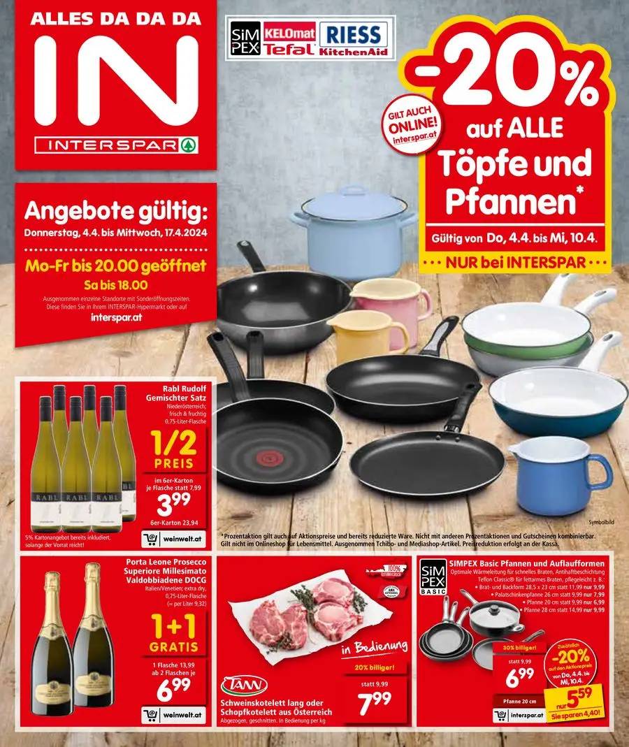 Interspar Restaurant flugblatt