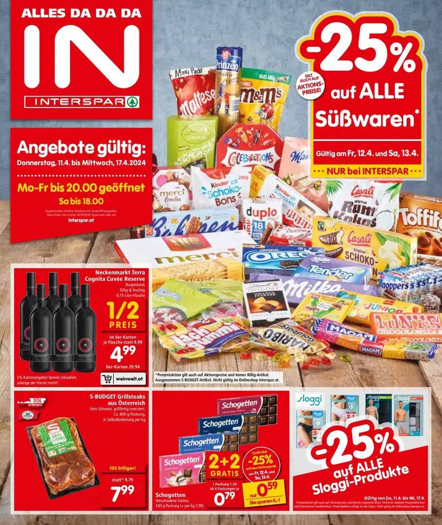 Interspar Restaurant flugblatt