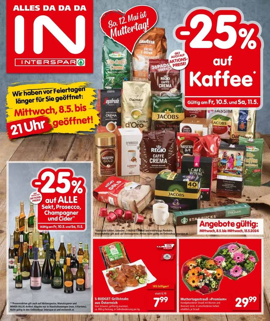 Interspar Restaurant flugblatt