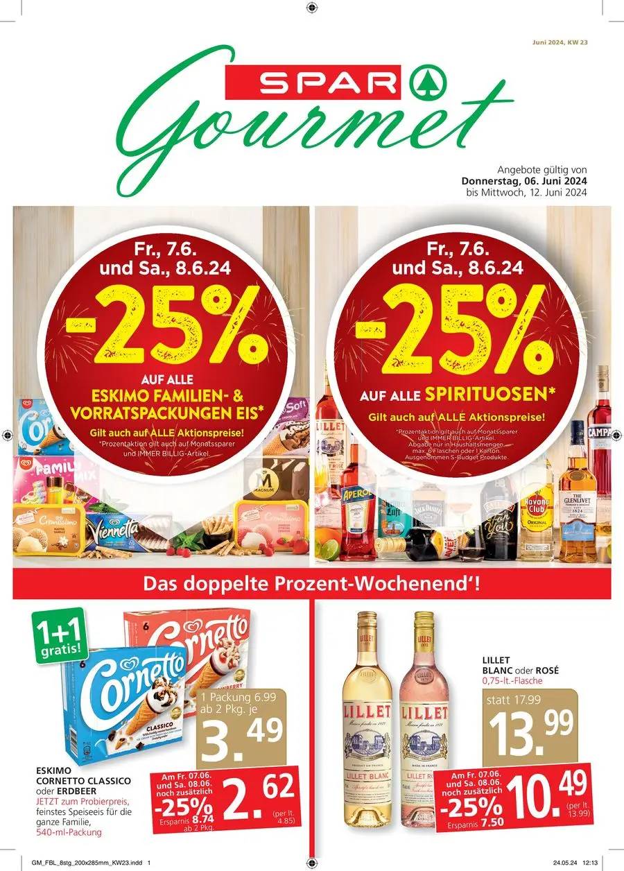 SPAR-Gourmet flugblatt