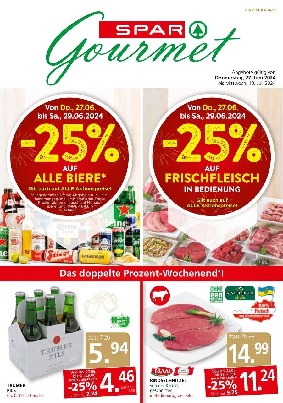 SPAR-Gourmet flugblatt