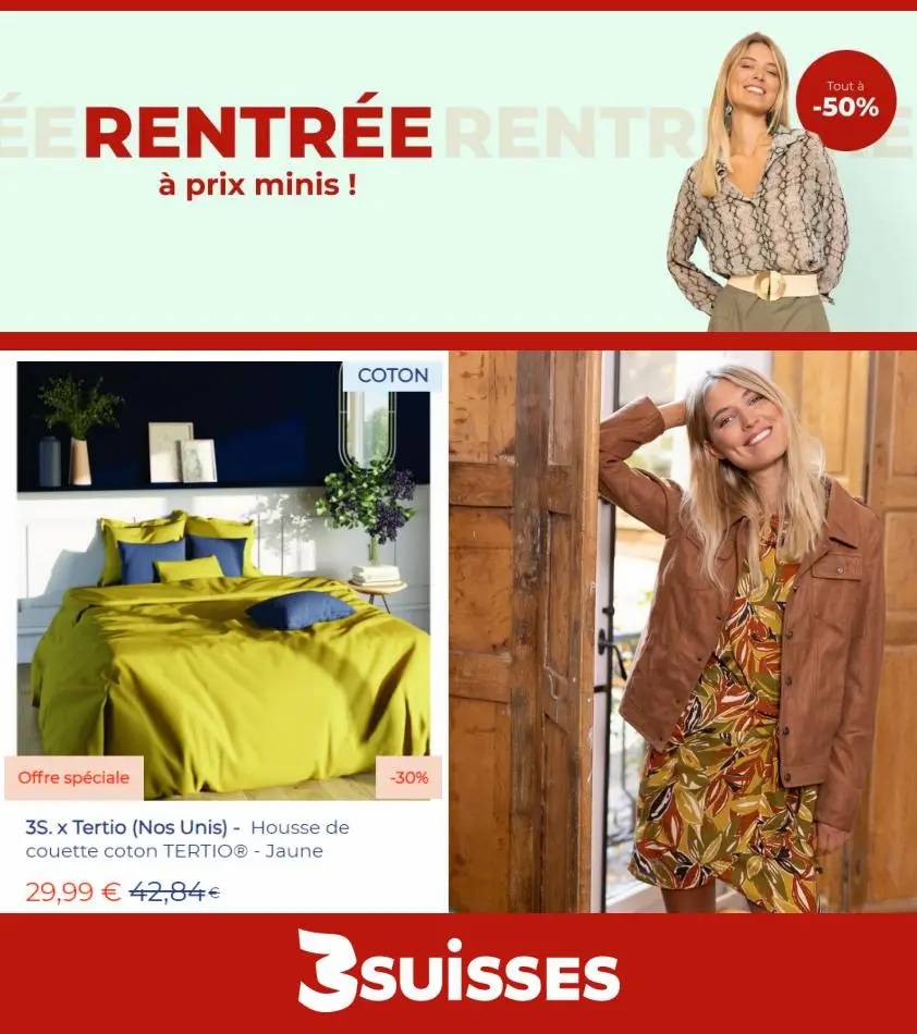 Rentrée à Prix Minis! Tout à -50%