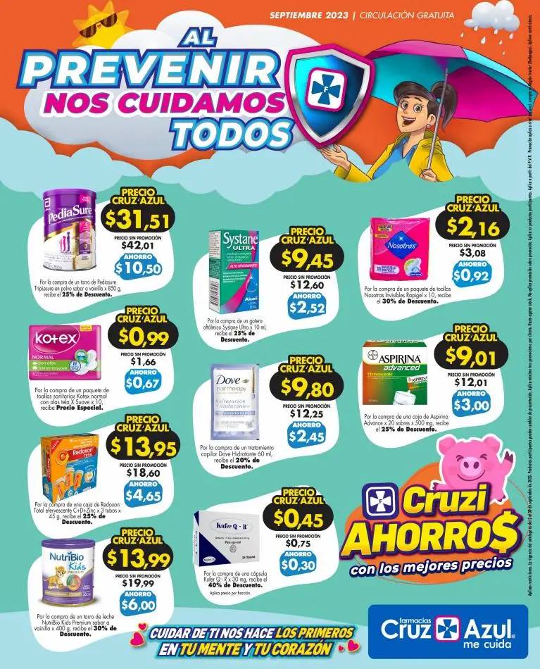 Farmacias Cruz Azul Septiembre