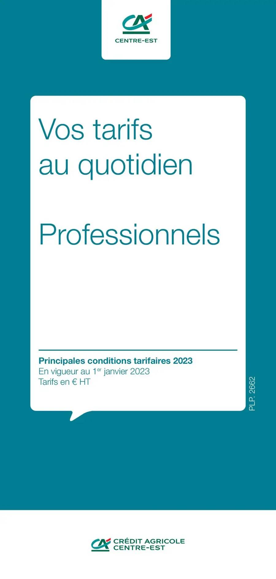 Professionels / Vos Tarifs au Quotidien