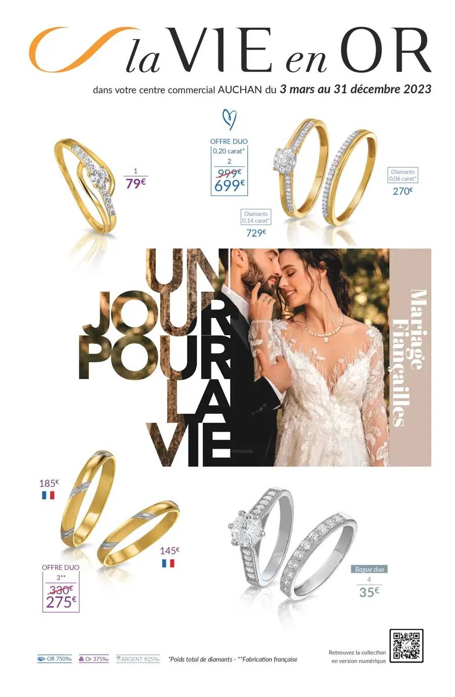 Bijouterie pour Mariages et fiançailles.