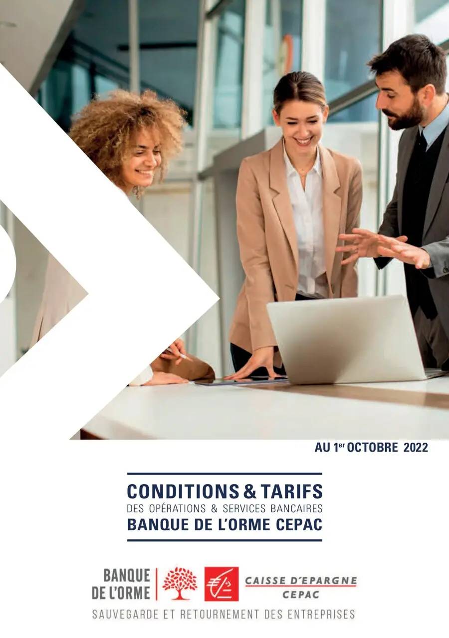 BROCHURE TARIFICATION BANQUE 2023