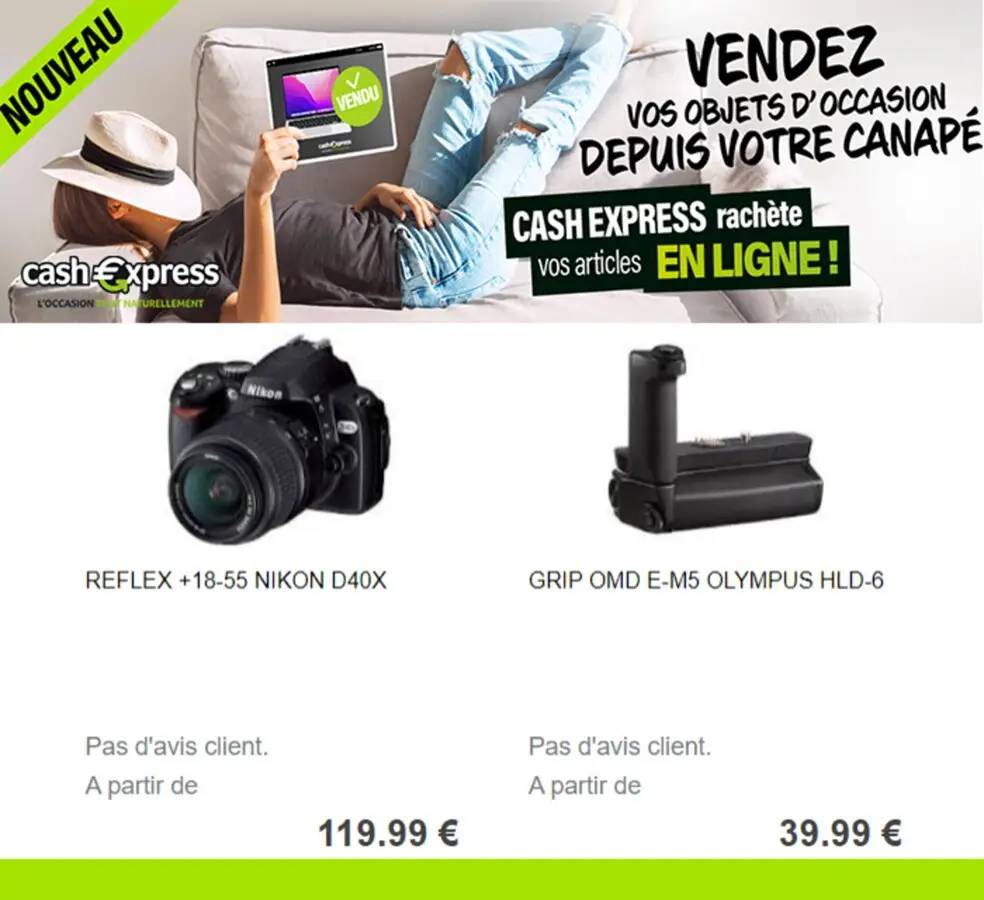 Nouveauté Cash Express