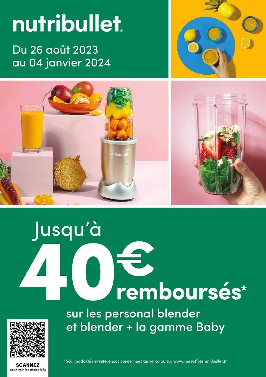 Jusqu'à 40€ remboursés !