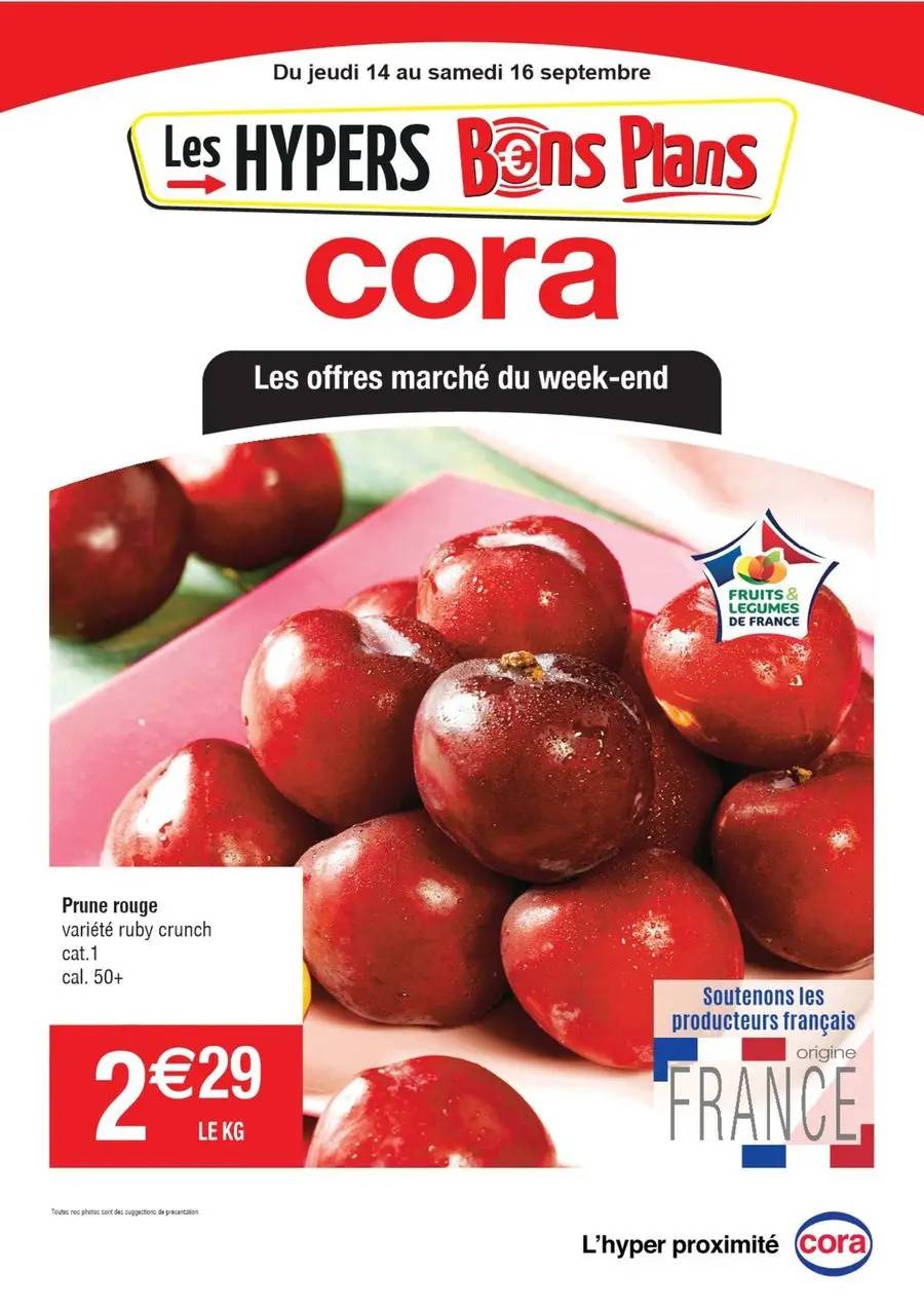 Les offres marché du week-end